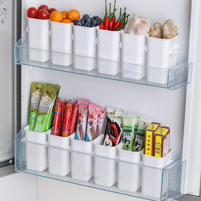 Sikunuo | Side Door Refrigerator Organizer Food Storage Box