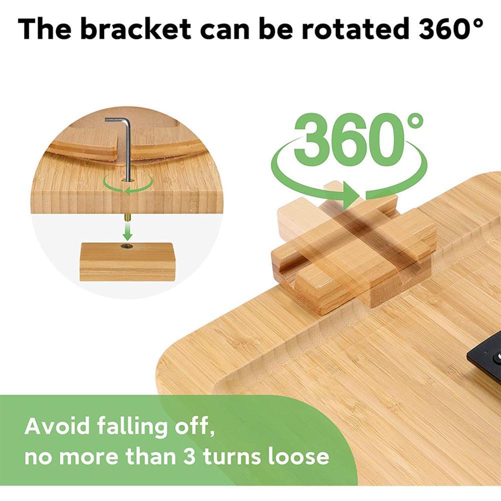 Sikunuo | Comfy Sofa Armrest Wooden Tray