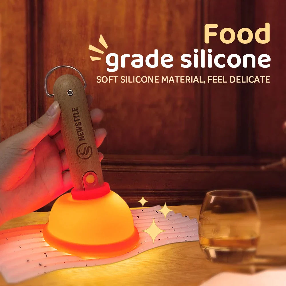 Sikunuo | Plunger Style Stress Relief LED Night Lamp