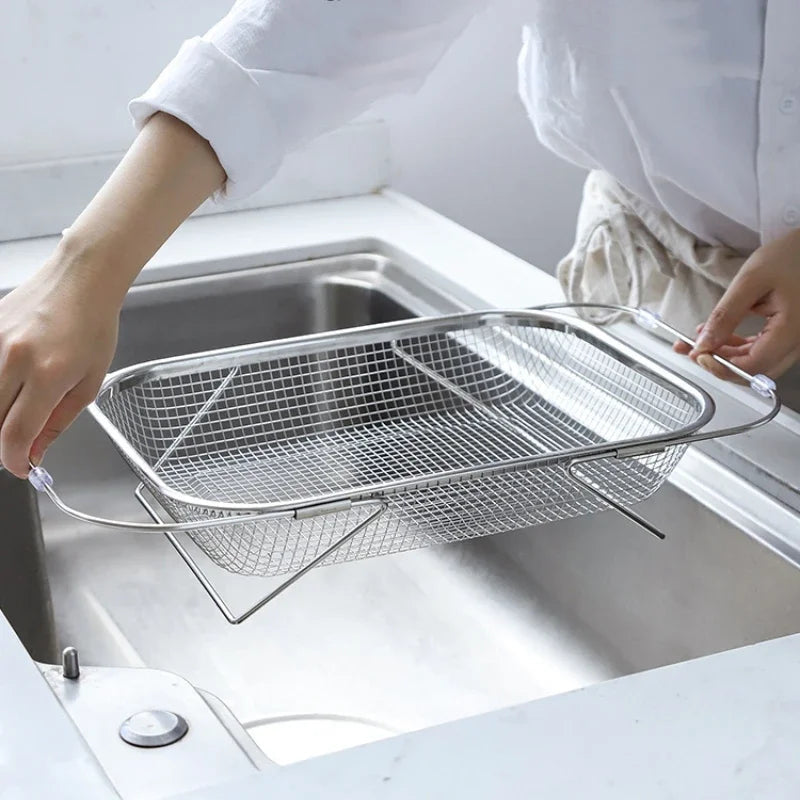 Sikunuo | Space-Saving Over-Sink Mesh Strainer Rack