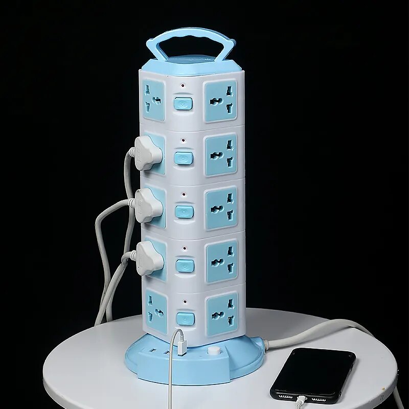 Sikunuo | Tower Design Surge Protector Vertical Power Strip