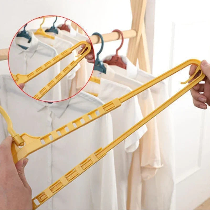 Sikunuo | Long Hanger Retractable Adjustable Clothes Dryer Rack
