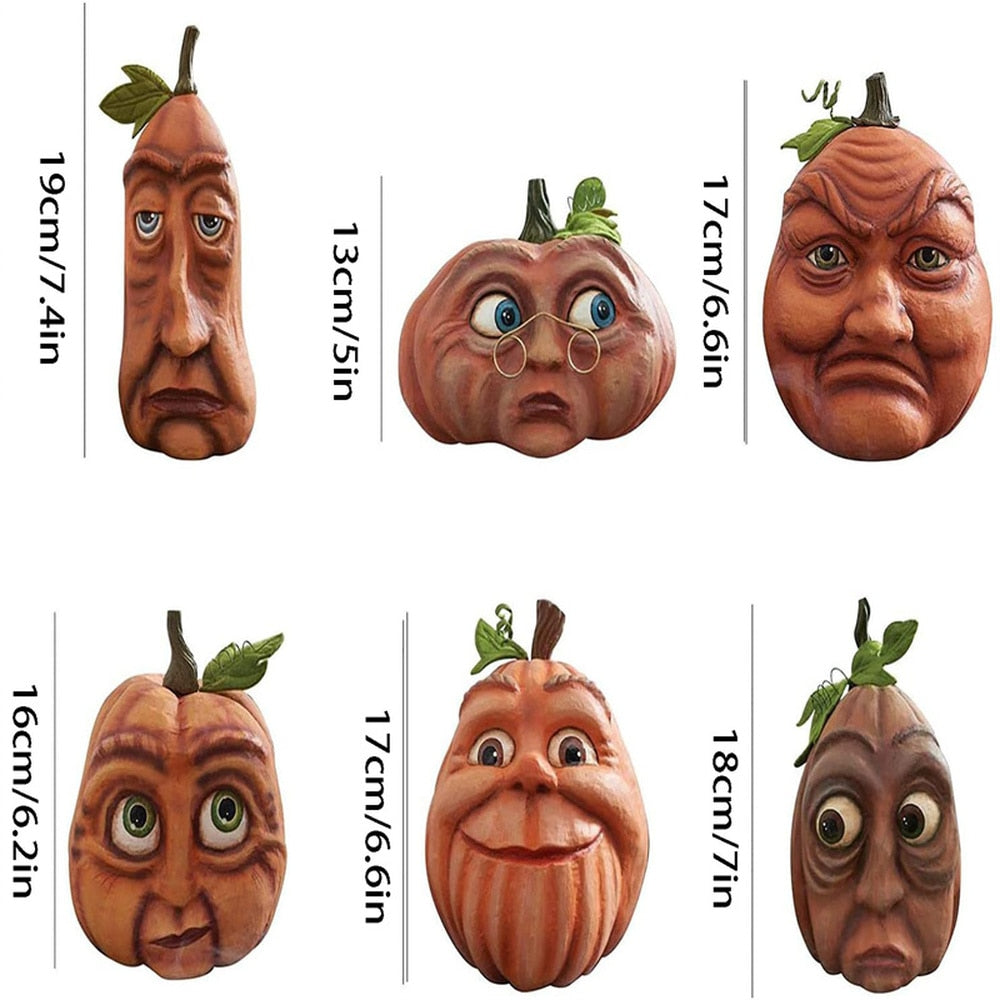 Sikunuo | Expressive Pumpkin Faces Halloween Decoration