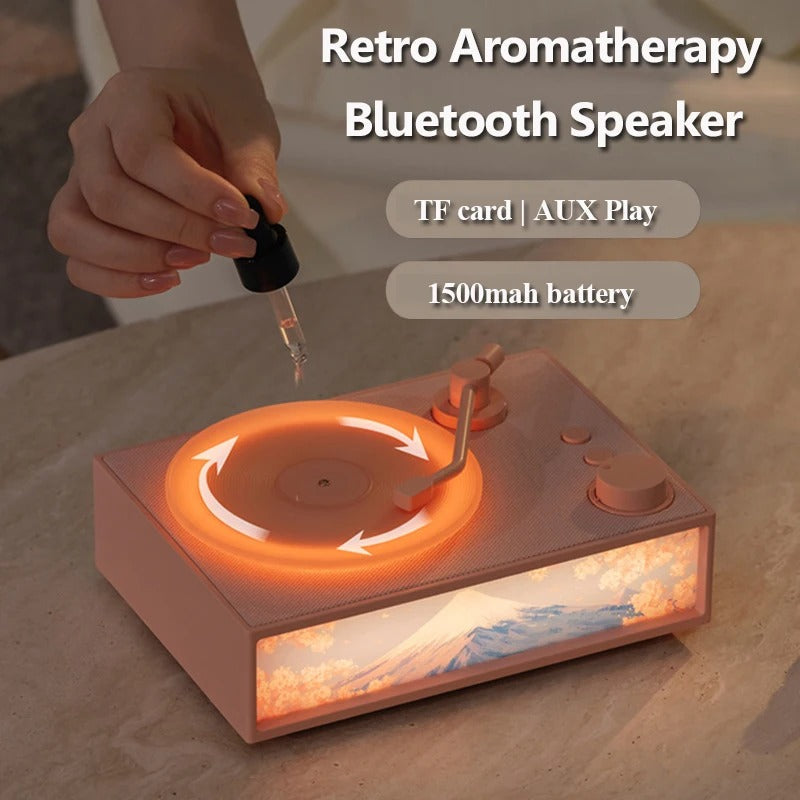 Sikunuo | Vintage Design & LED Mood Lighting Wireless Aromatherapy Speaker