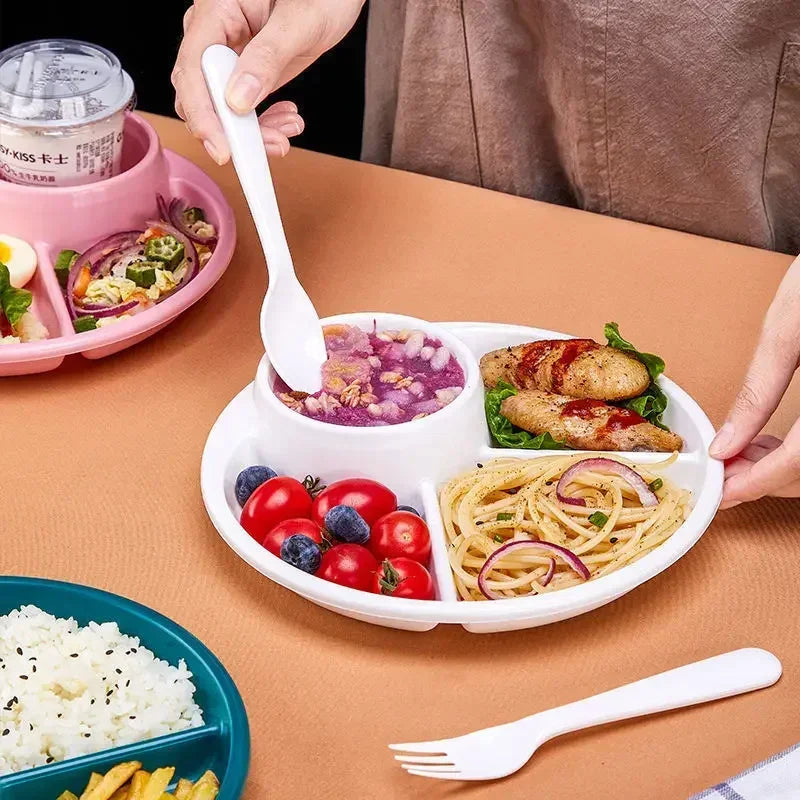 Sikunuo | Portion Control Plate Divided Meal Planner Plate