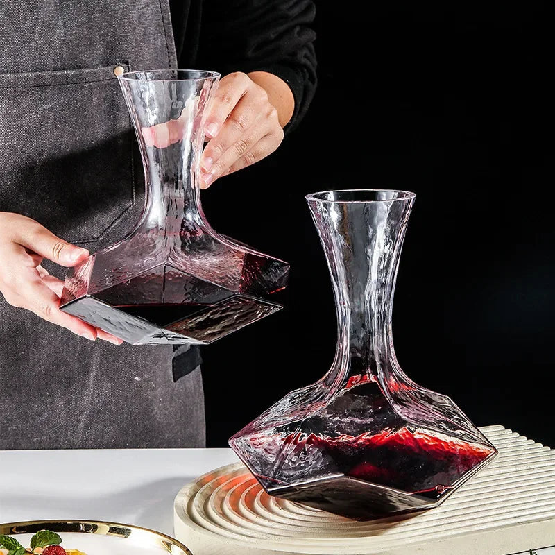 Sikunuo | Irregular Crystal Glass Wine Decanter