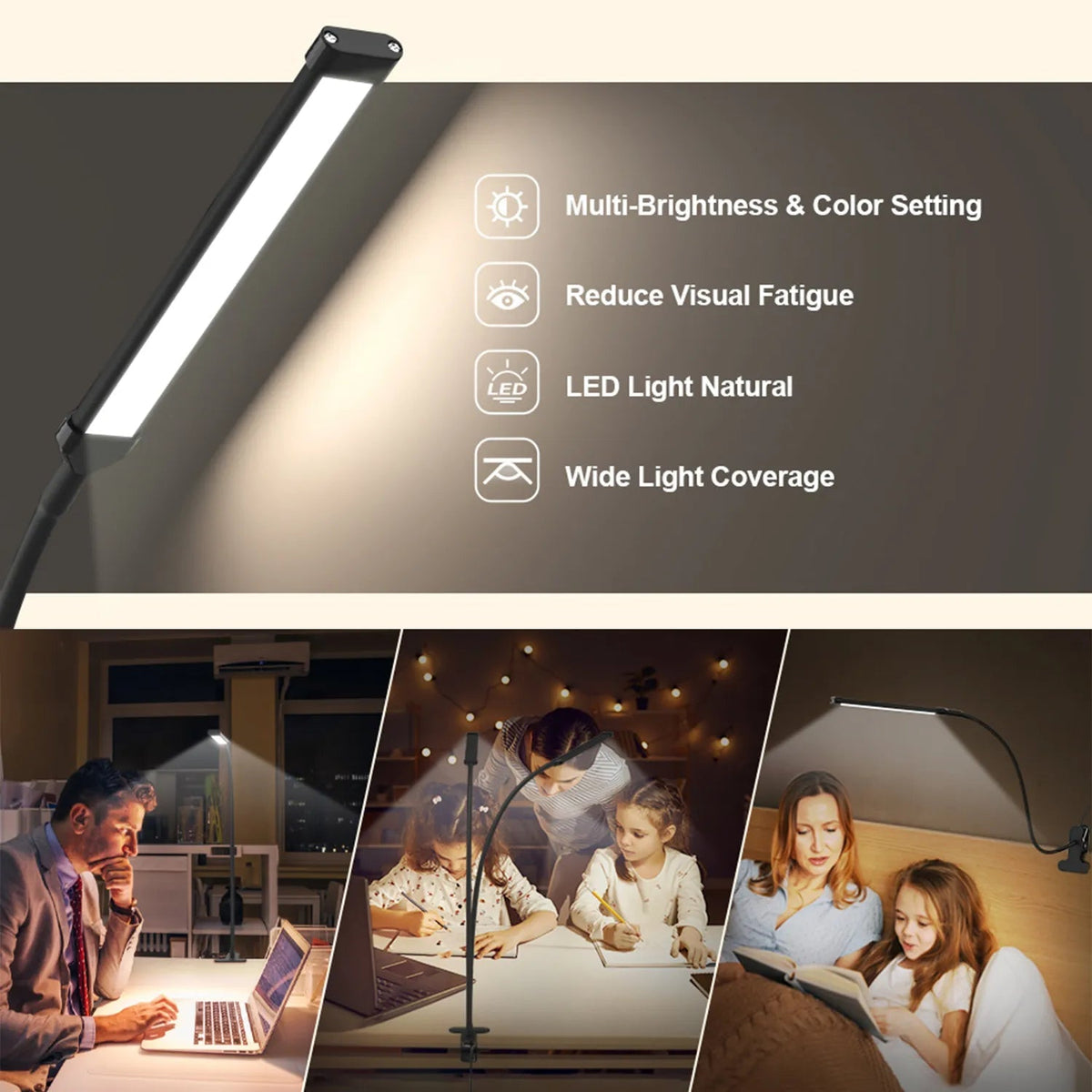 Sikunuo | Adaptive Workspace Dimmable Flexible LED Lamp