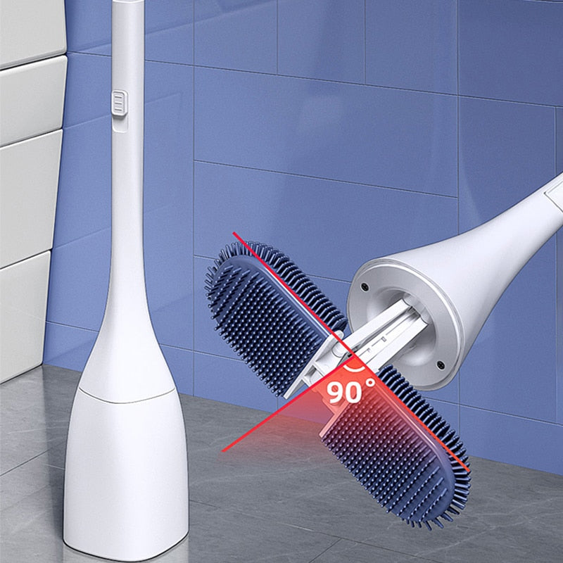 Sikunuo | Adjustable Double Head Roller Toilet Brush