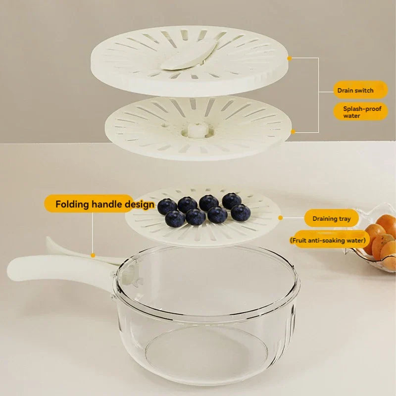 Sikunuo | Space Saving Vegetable Fruit Drainer Basket