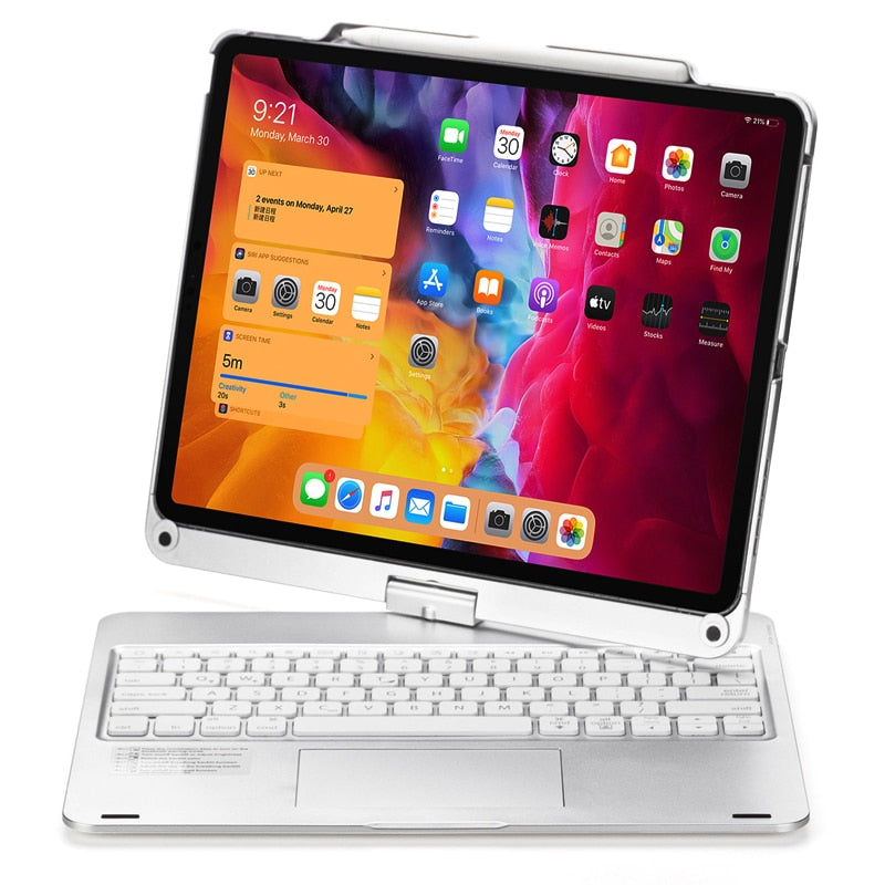 Sikunuo | Wireless Backlit Keyboard iPad Holder Case