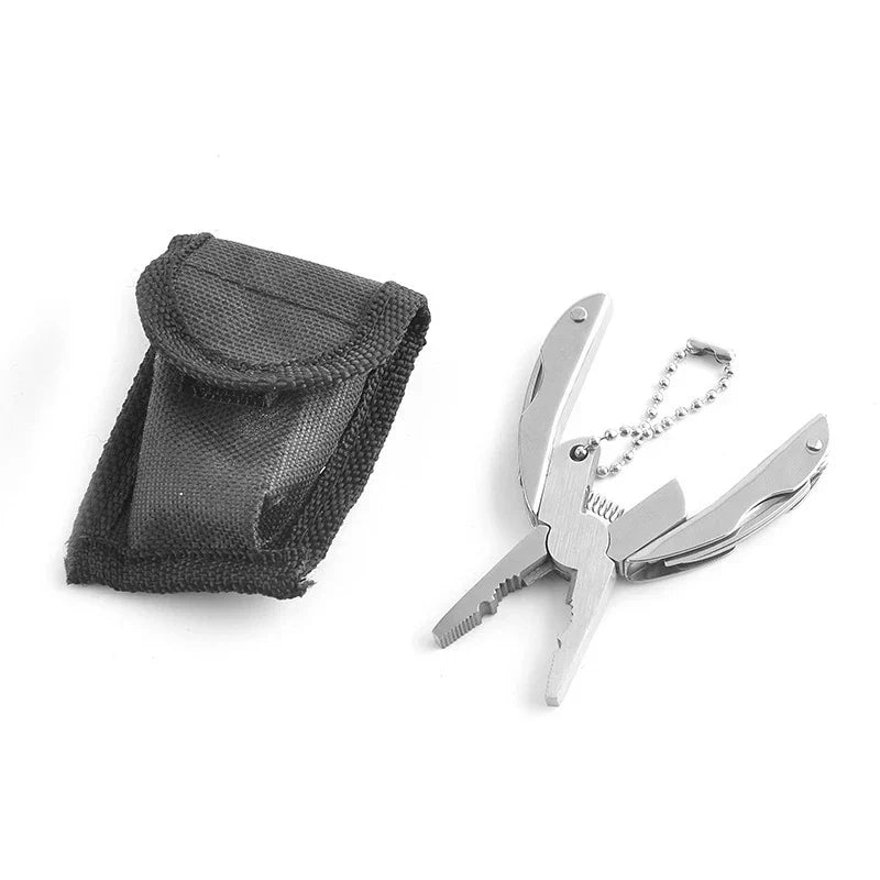 Sikunuo | Mini-Multitool TrekMate | Folding Pliers with Knife | Keychain Format | Outdoor & Camping