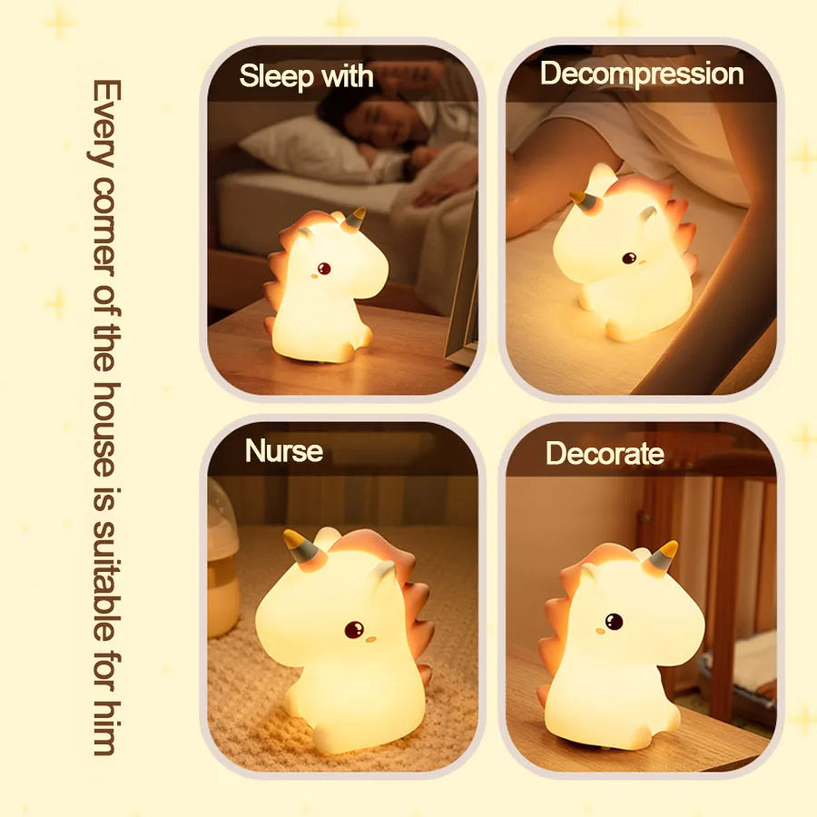 Sikunuo | Dreamy Unicorn Soft LED Bedroom Led Lamp