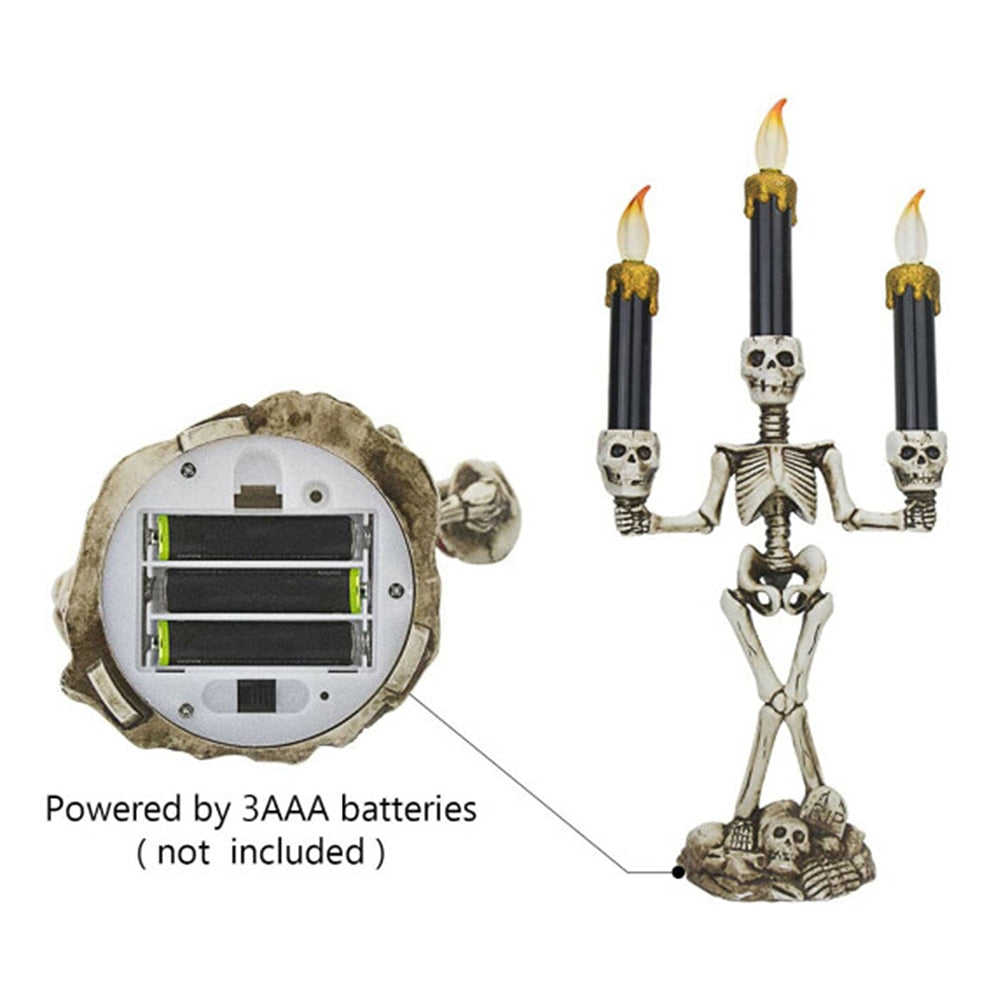 Sikunuo | Scary Skeleton Halloween Candle Lights