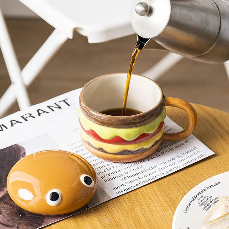 Sikunuo | Yummy Hamburger-Shaped Ceramic Hamburger Mug