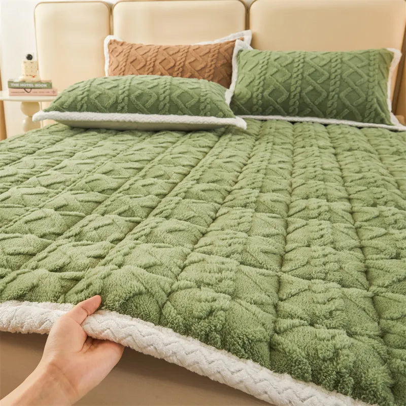 Sikunuo | Thick Warm Winter Blanket Mattress Pad