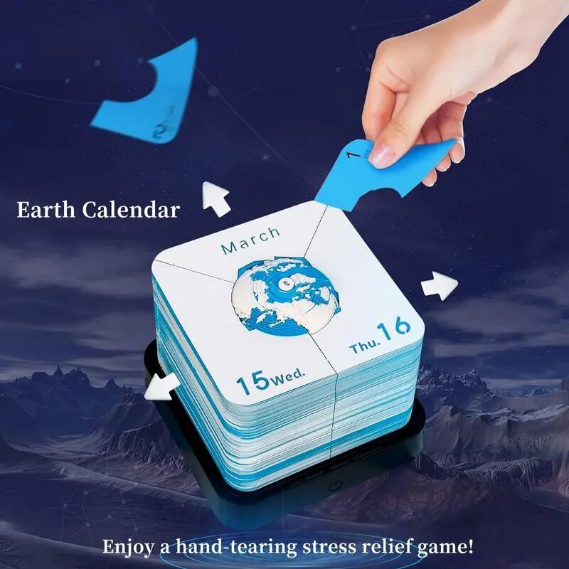 Sikunuo | 3D Earth Wanderer Calendar Memo Pad