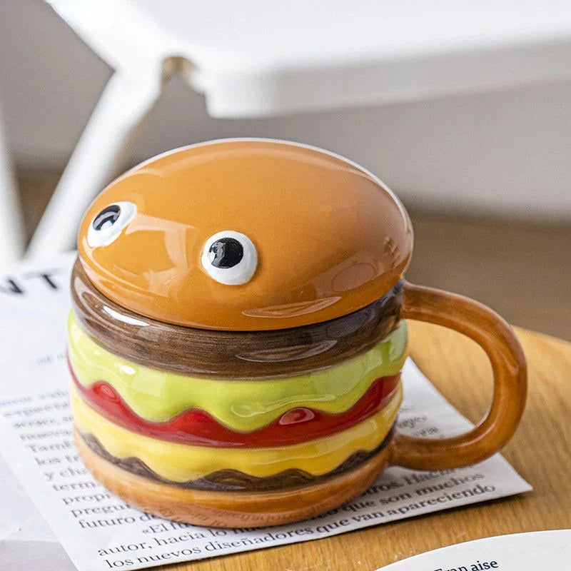 Sikunuo | Yummy Hamburger-Shaped Ceramic Hamburger Mug