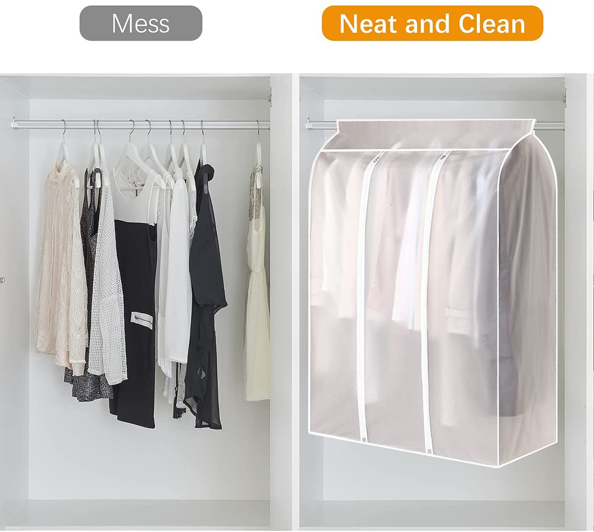 Sikunuo | Home Organizer Dust Cover Clothes Storage Wardrobe Bag