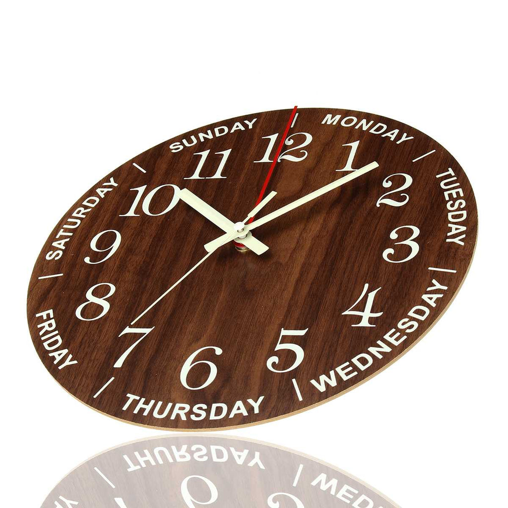 Sikunuo | Nordic Luminous Wood Silent Wall Clock
