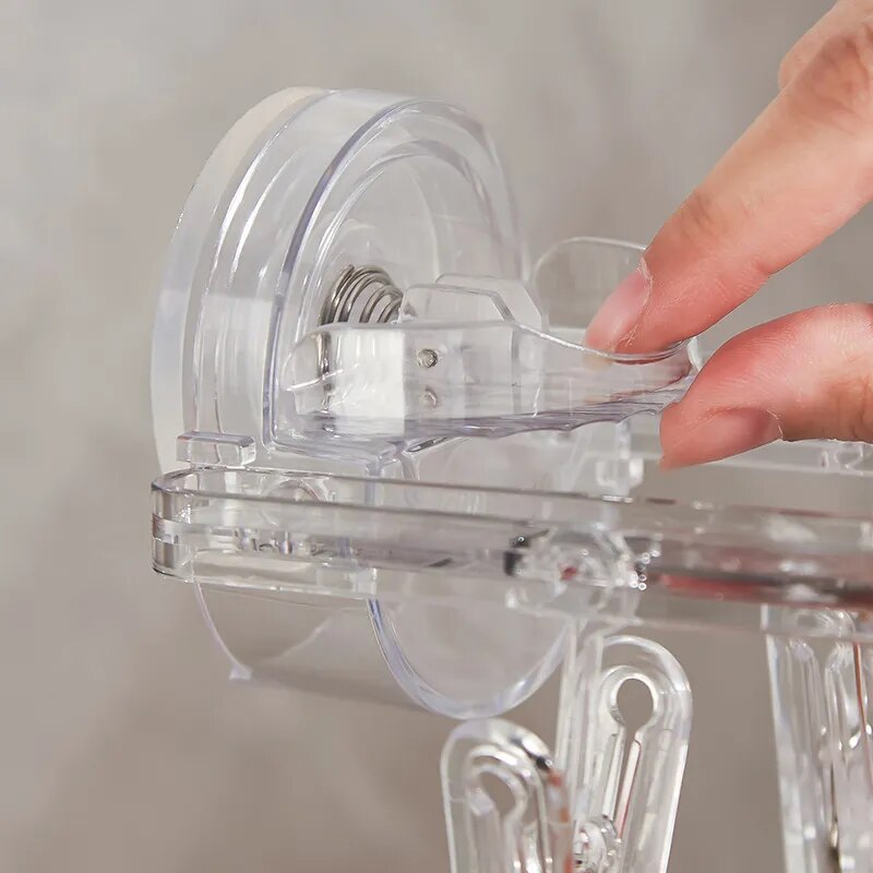 Sikunuo | Crystal Clasp Sleek Multi-Peg Organizer