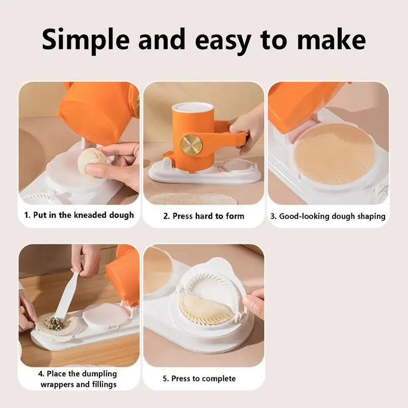 Sikunuo | Dual-Function Dough Press Modelling Dumpling Maker Set
