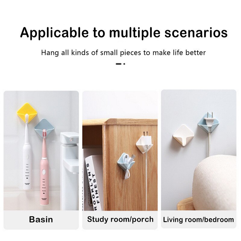 Sikunuo | Self-Adhesive Strong Cable Holding Wall Hook