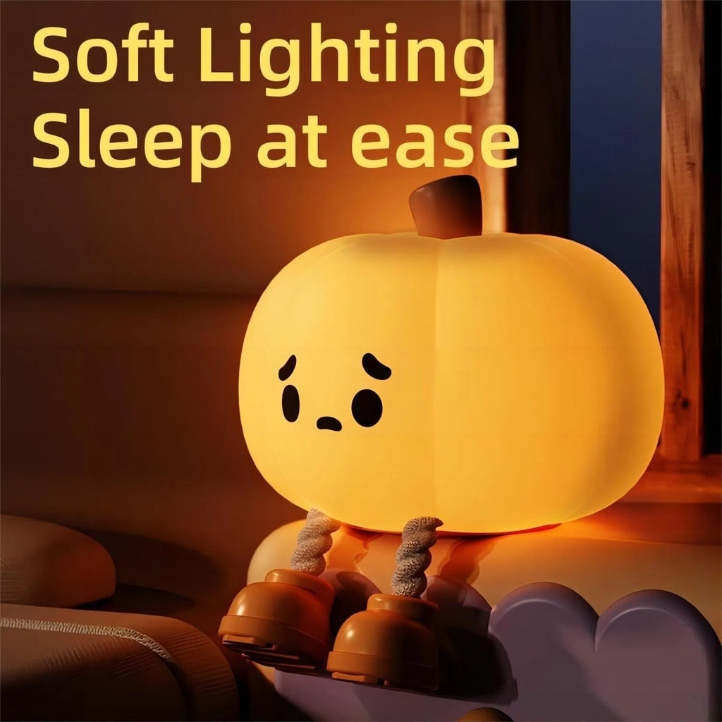 Sikunuo | Sad Pumpkin Touch Sensor Lamp Decor