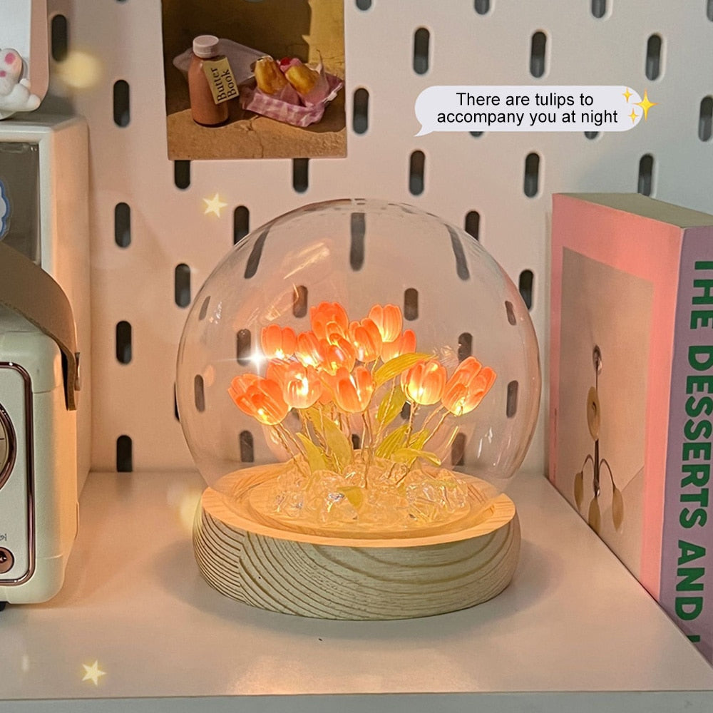 Sikunuo | Shiny Tulip Handmade Night Lamp