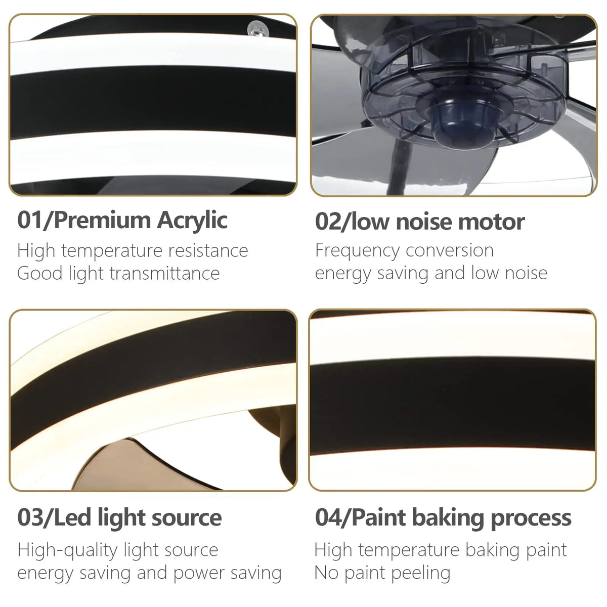 Sikunuo | Aura Silent LED Ceiling Fan Lamp