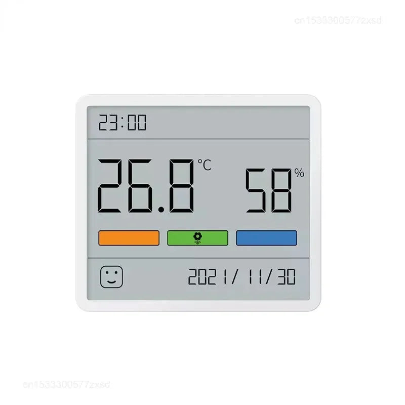 Sikunuo | All-in-One Indoor Humidity Meter Clock Digital Thermometer