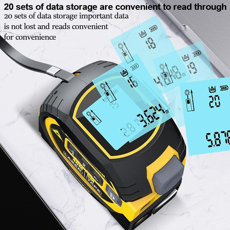 Sikunuo | 3in1 Ultimate Pro Laser Smart Tape Measure