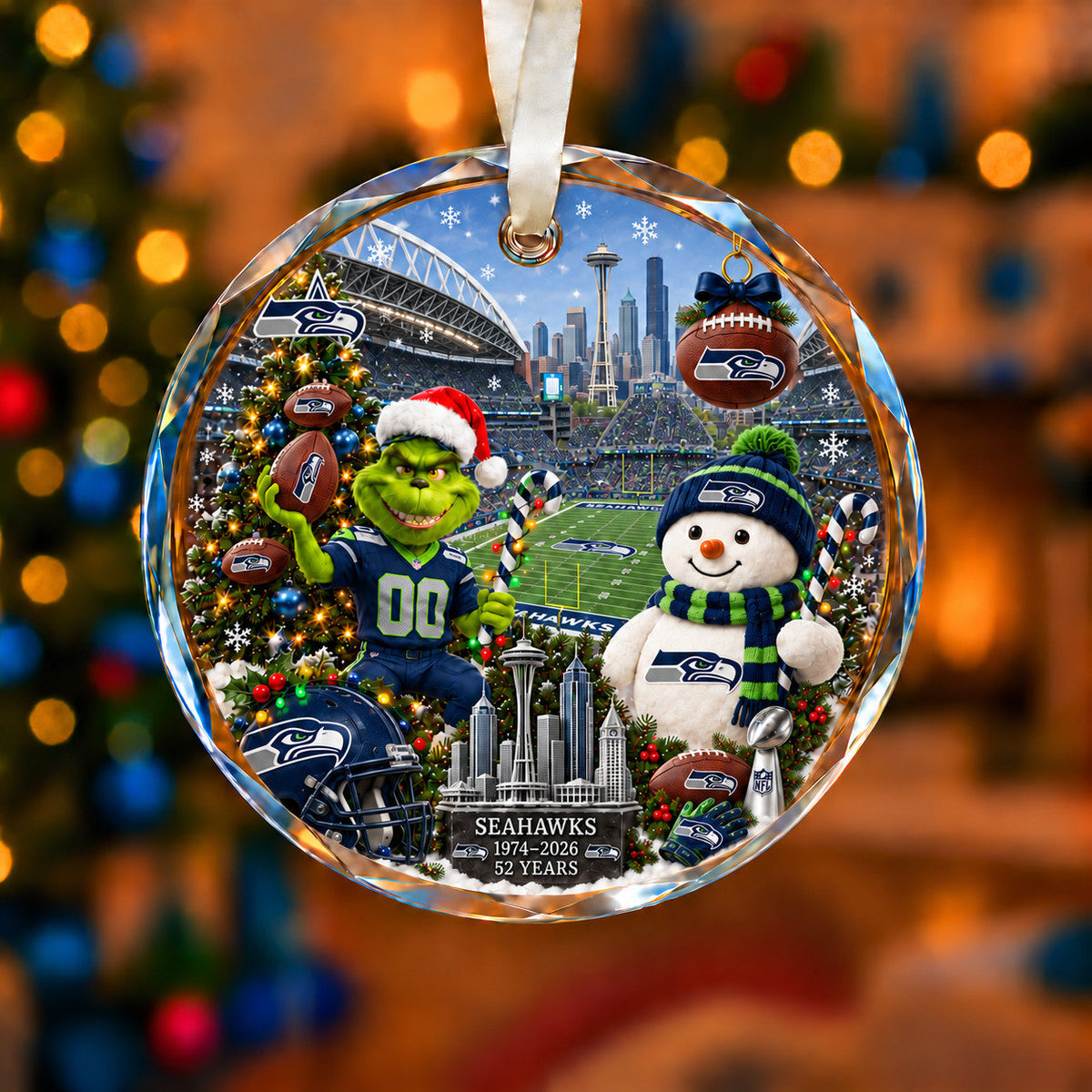 Football Teams Christmas Ornament – Acrylic Keepsake