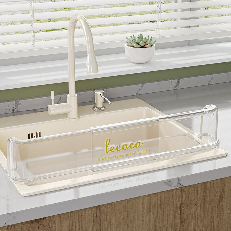 Sikunuo | Splash-Proof Telescopic Sink Storage Rack