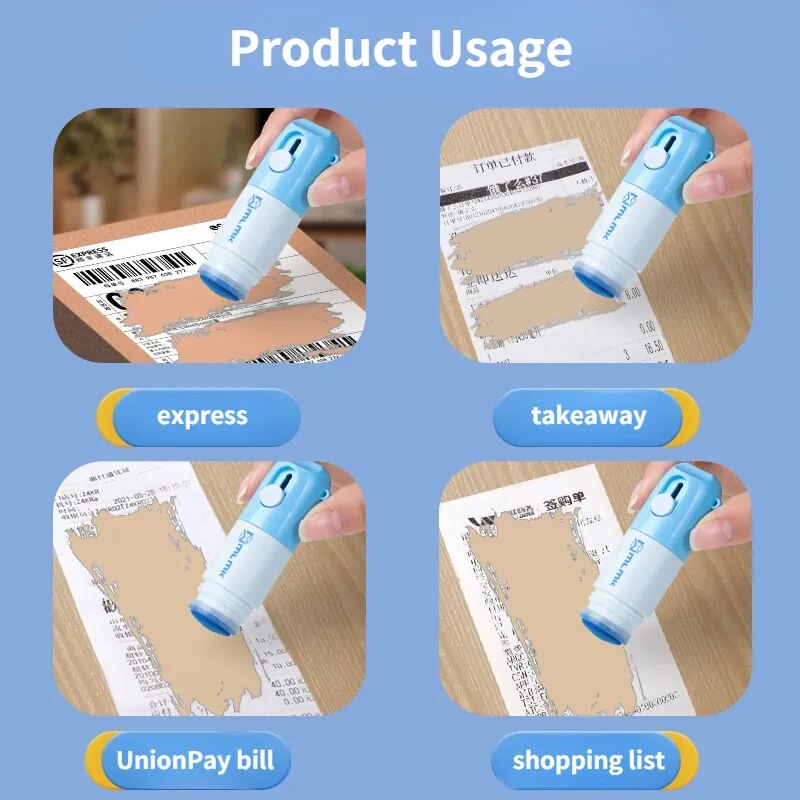 Sikunuo | 2in1 Parcel Box Opener Privacy Stamp Tool