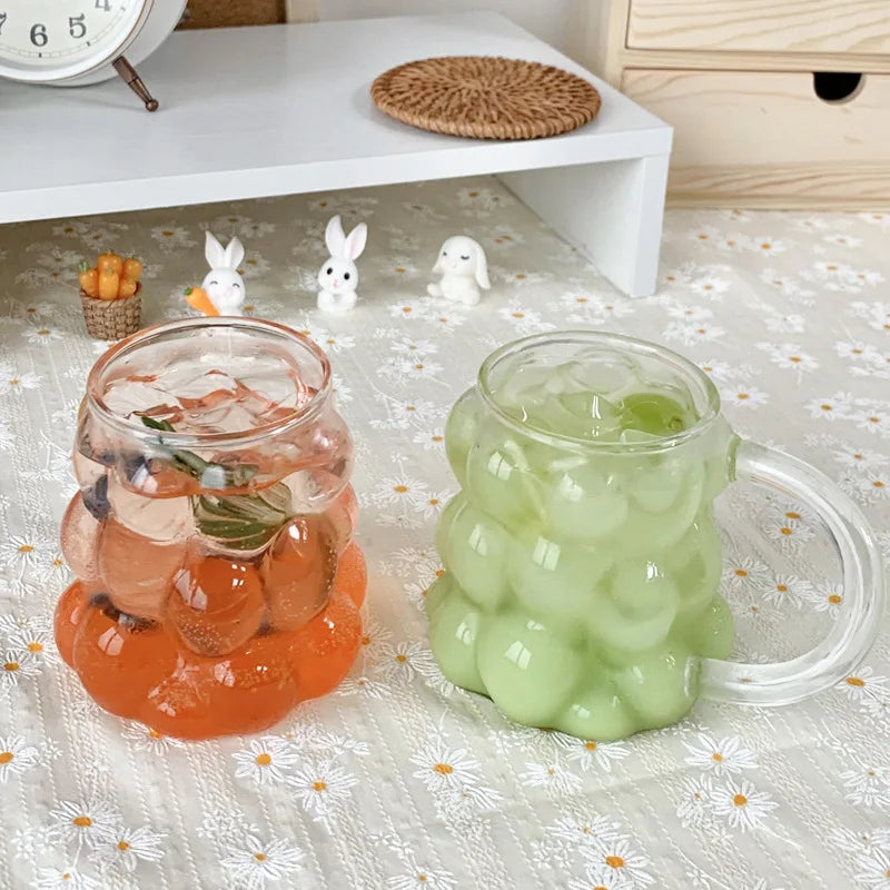 Sikunuo | Sleek Glass Irregular Bubble Mug