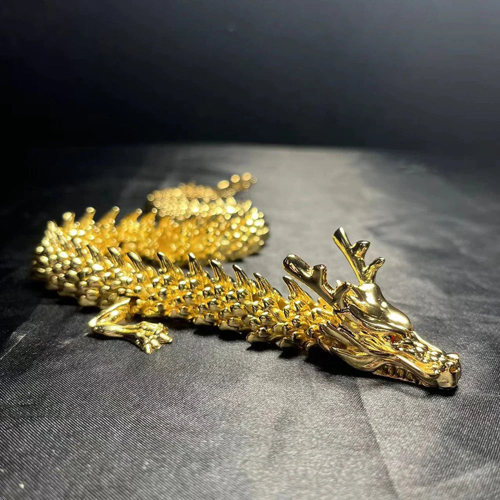 Sikunuo | Mystic Scales 3D Brass Dragon Home Decor
