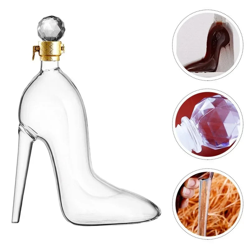 Sikunuo | High Heel Fancy Glass Wine Decanter