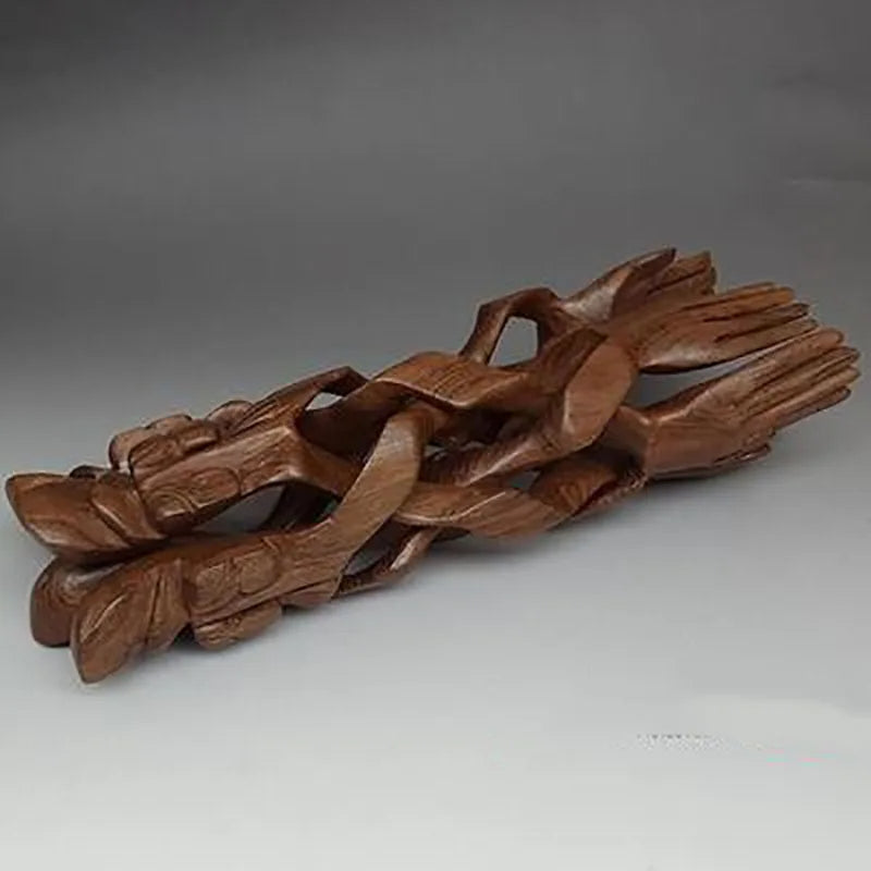 Sikunuo | Serene Sculpture Wooden Luck Bearer Serving Platter