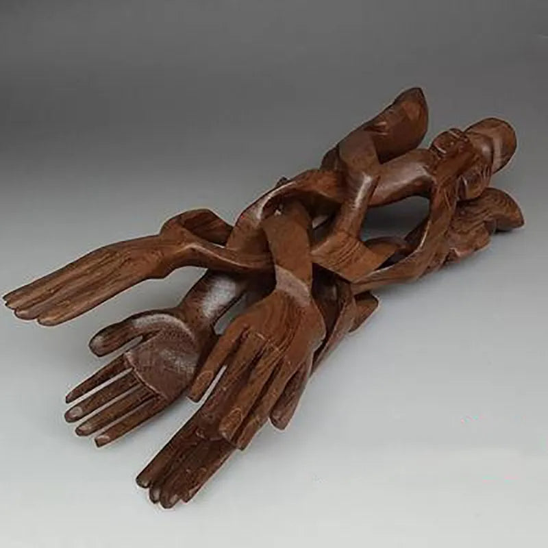 Sikunuo | Serene Sculpture Wooden Luck Bearer Serving Platter