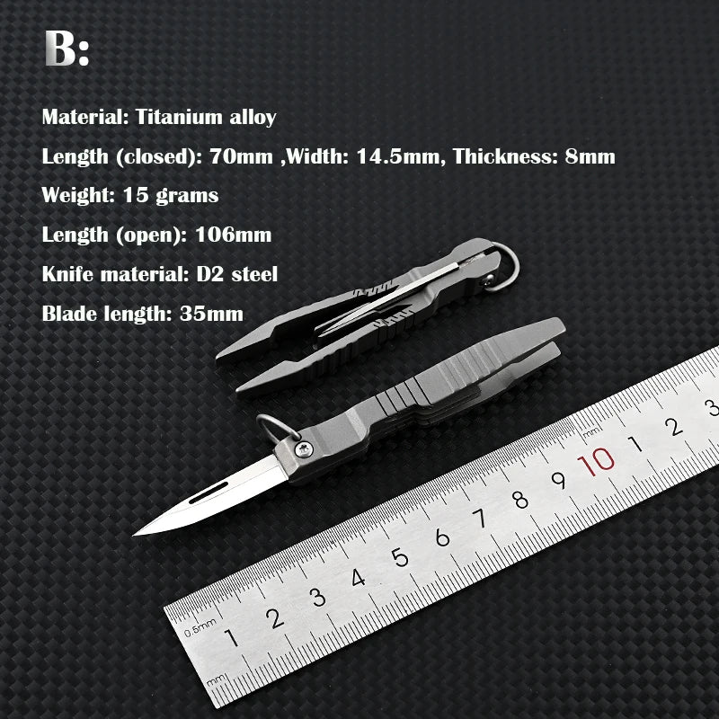 Sikunuo | All Day Titanium Tweezer Knife Multifunctional Tool