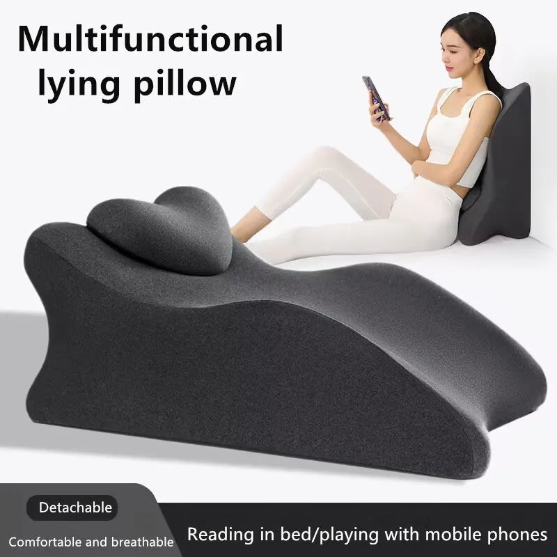 Sikunuo | Adjustable Lie-On-The-Bed Multitask Pillow