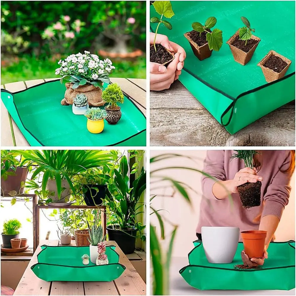 Sikunuo | Gardening Soil Tray Reusable Portable Mat