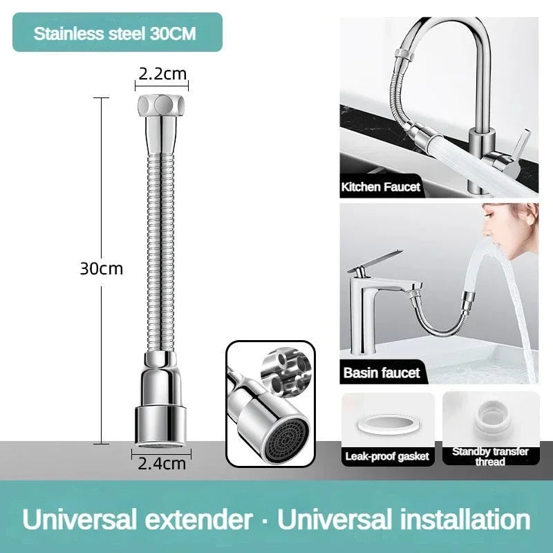 Sikunuo | Universal Flexible Adjustable Kitchen Faucet Extender Nozzle