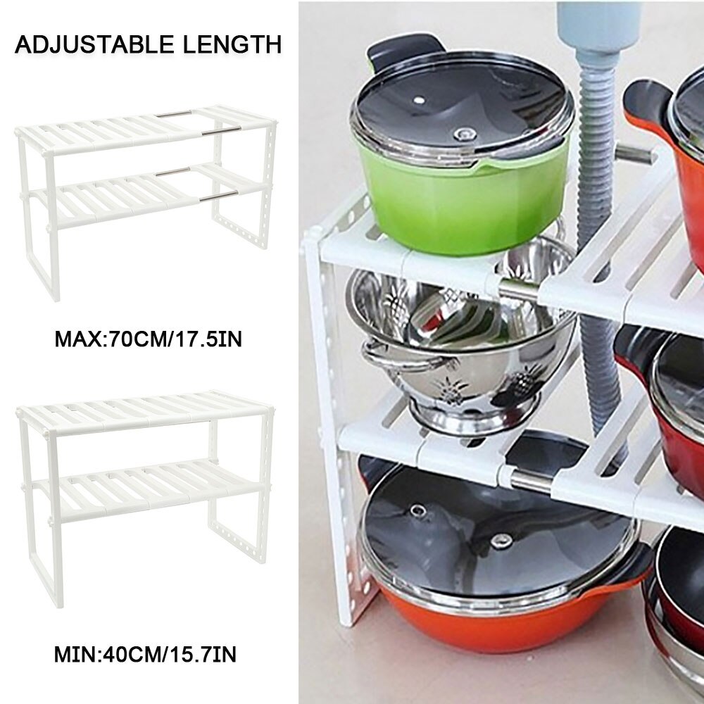 Sikunuo | Under Sink Magic Organizer Adjustable Rack