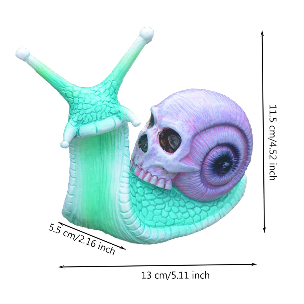 Sikunuo | Snail Skull Halloween Patio Sculpture