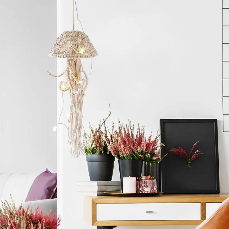 Sikunuo | Artistic Jellyfish Dream Catcher Handmade Lamp
