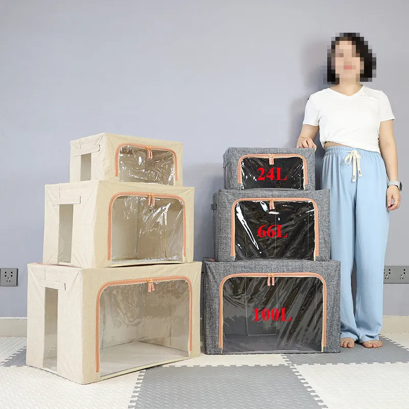 Sikunuo | Foldable Storage Space-Saving Large Organizer Box