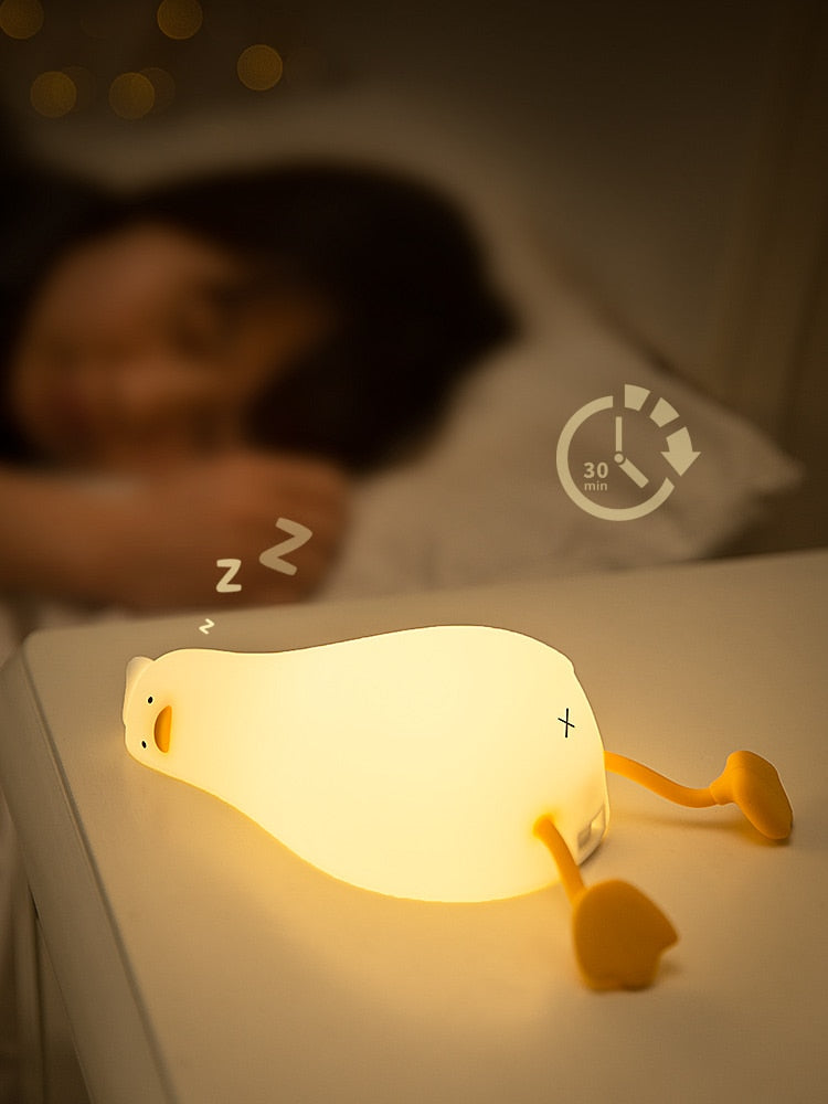 Sikunuo | Lazy Flat Duck Atmosphere Night Lamp