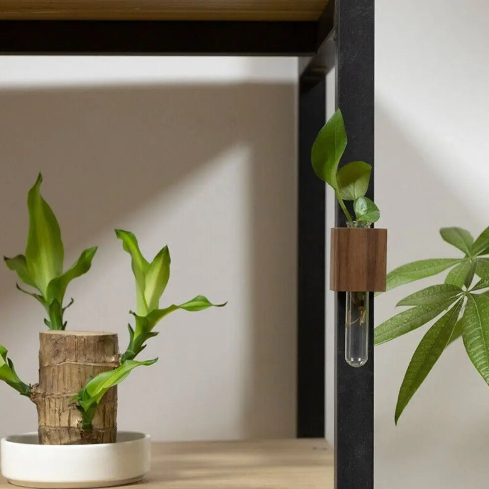 Sikunuo | Wooden Magnetic Flower Tube Vase