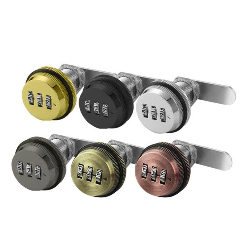 Sikunuo | 3-Digit Mechanical Password Cabinet Lock